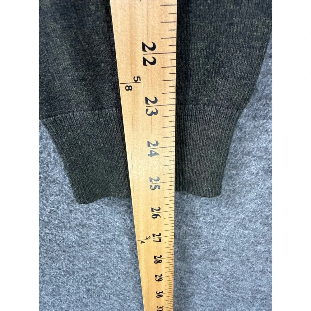 Banana Republic V-Neck Sweater Mens L Olive Preppy Lux Silk Cashmere Blend Money